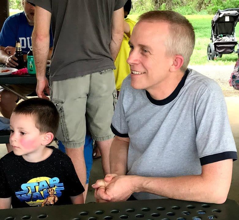 Gary with his Son